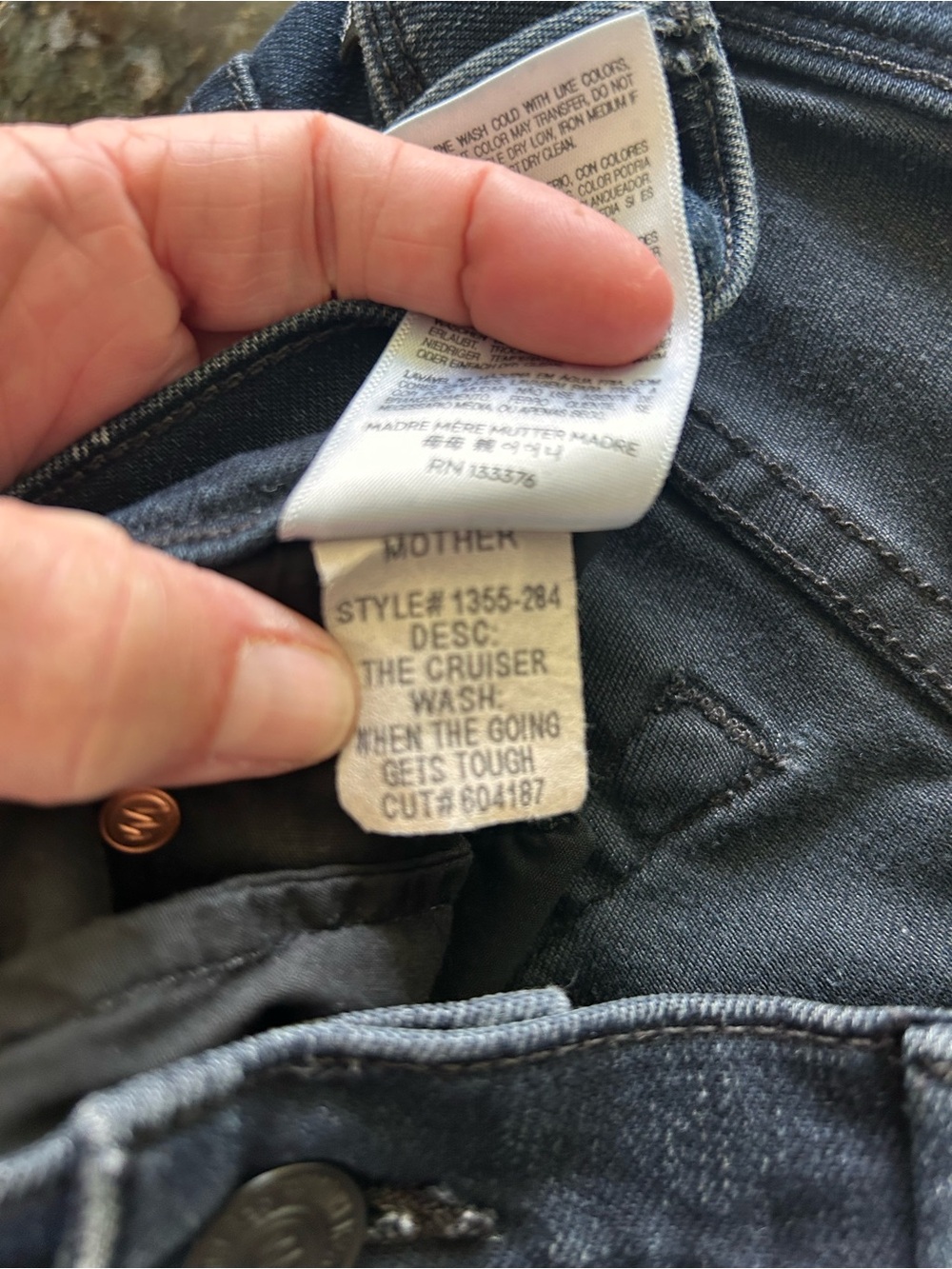 MOTHER The Cruiser Dark Wash Flare Leg Jeans. “When the Going Gets Tough”. SZ 30 - Picture 6 of 10